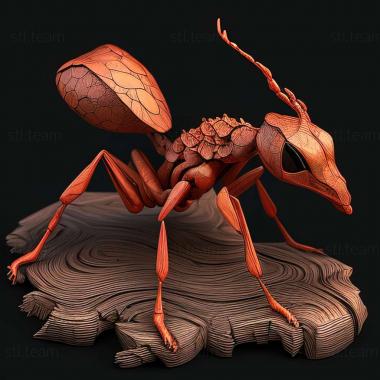 3D model Nesomyrmex rugosus (STL)